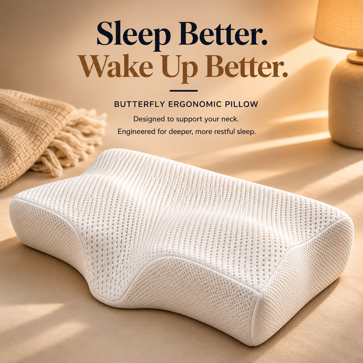 Butterfly Memory Foam Pillow