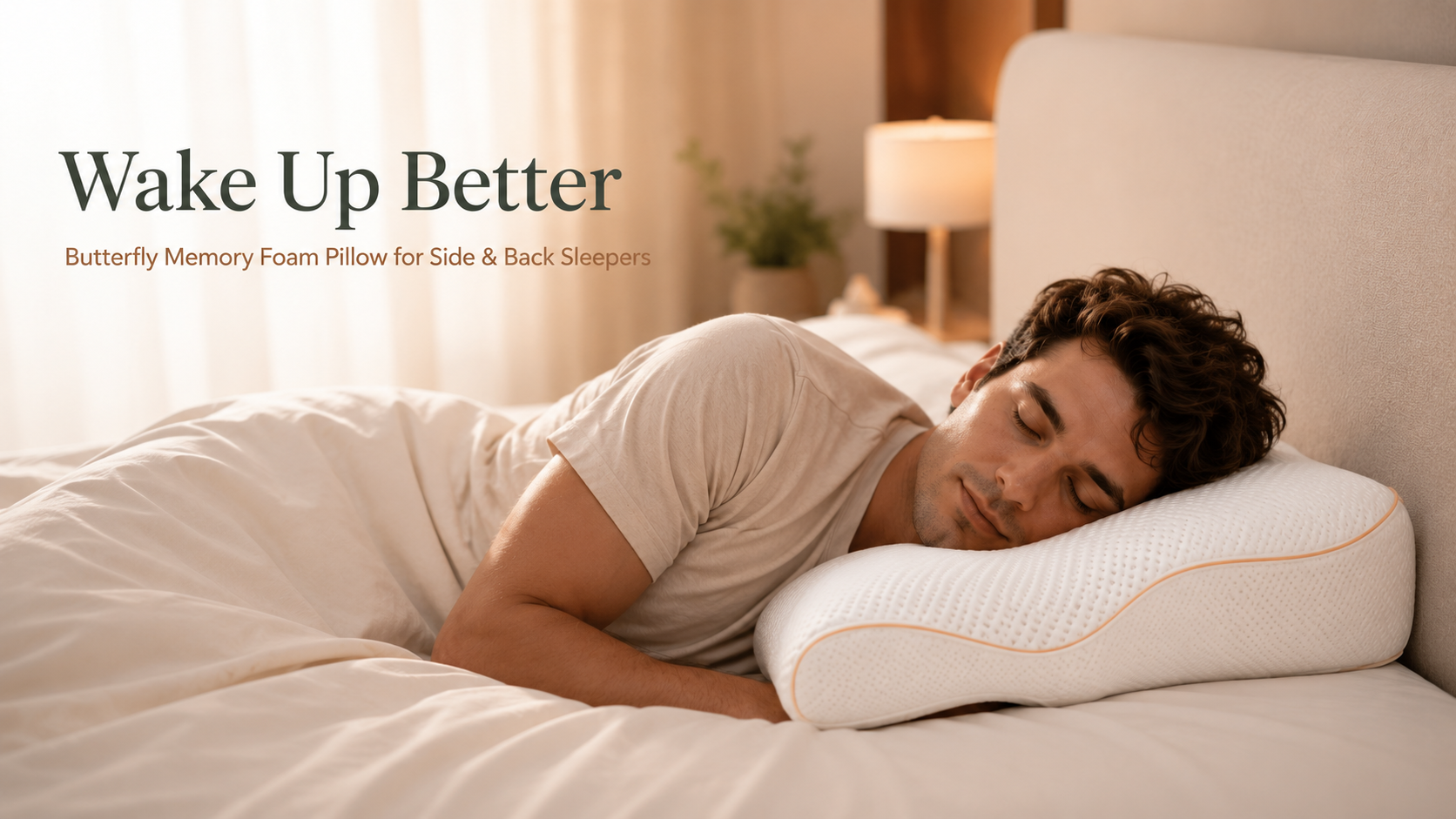 Butterfly Memory Foam Pillow — wake up better